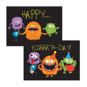 PL186 Happy birthday monsters