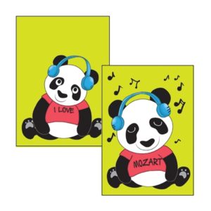 PL189 Panda playing Mozart
