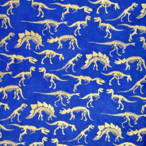Dinosaur - gold on royal blue OUT OF STOCK