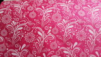 Himali Flower - white on magenta