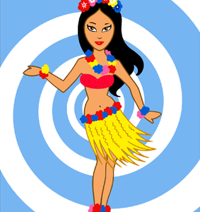 KL211  Hula dancer