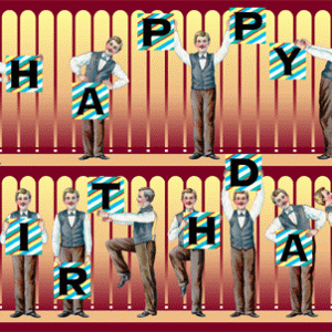 LP362 Happy birthday exercise letters