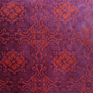 Mandala - red on dark orchid  OUT OF STOCK