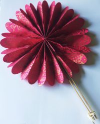 Fan - copper on magenta
