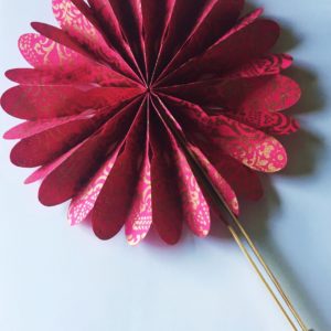 Fan - copper on magenta