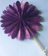 Fan - copper on purple