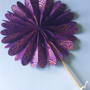 Fan - copper on purple