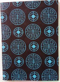 Longevity Notebook - turquoise on black