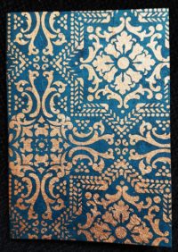 Mandala Notebook - copper on watermelon