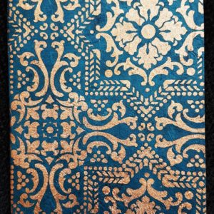 Mandala Notebook - copper on watermelon