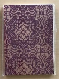 Mandala Notebook - copper on deep purple