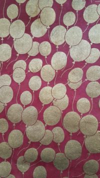 SALE 25% off  Balloon - gold on raspberry red