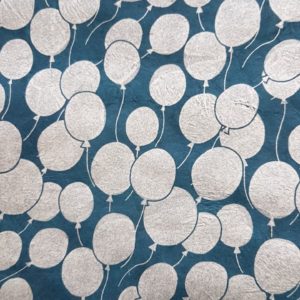 SALE 25% off  Balloon - silver on watermelon