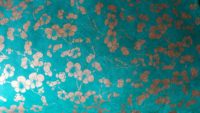 Cherry Blossom - gold on seagreen - OUT OF STOCK