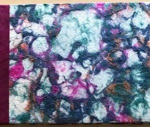 Hardback Marble Pulp notebook in green/purple mix OUT OF STOCK