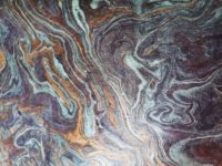 Marble - copper & silver on aubergine OUT OF STOCK