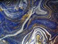 Marble - gold & silver on royal blue