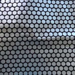 Polka Dot - silver on aubergine