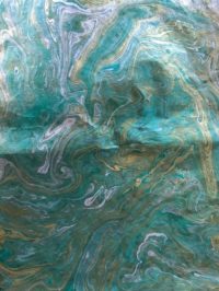 Marble - gold & silver on dark green OUT OF STOCK