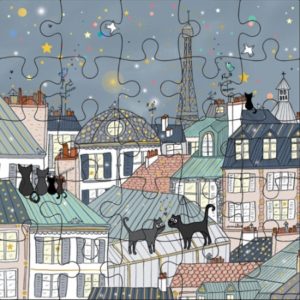 PUZ10 Cats on rooftops in Paris