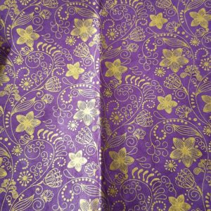 Flower - gold on purple