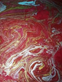 NEW Marble - gold & silver on raspberry  OUT OF STOCK